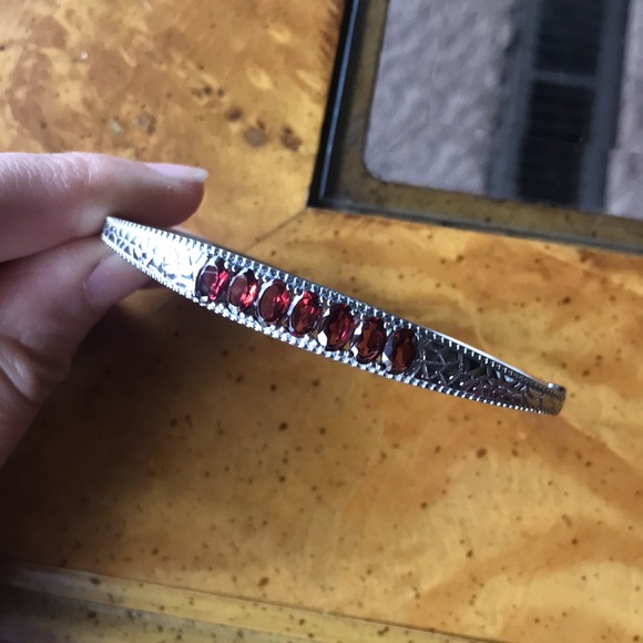 Jewelry - Mozambique Garnet Bangle Bracelet
